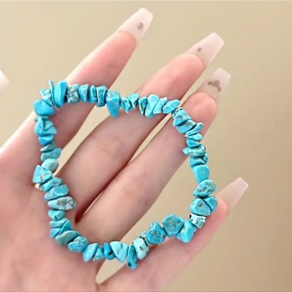 Turquoise stretch bracelet - Picture 2 of 6